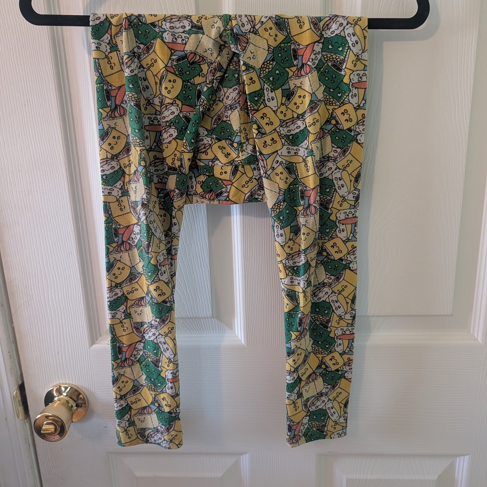 Sushi Leggings - Yellow and Green